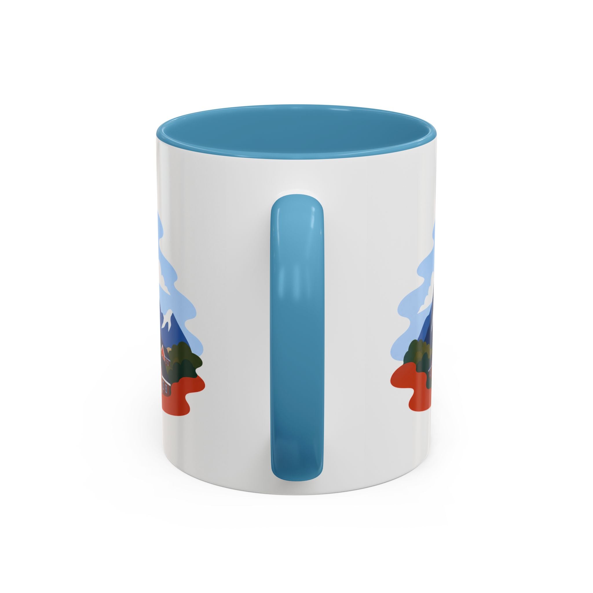 Lofoten Islands Coffee Mug | Travel Destination Souvenir Gift | Accent Color Ceramic 11oz 15oz