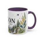 Oregon State Mug | Moving Away, Long Distance Friendship Gift | 11oz 15oz Accent Mug
