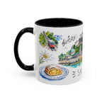 Salzburg Illustrated Travel Mug | City Souvenir Accent Coffee Mug | 11oz 15oz Ceramic Cup