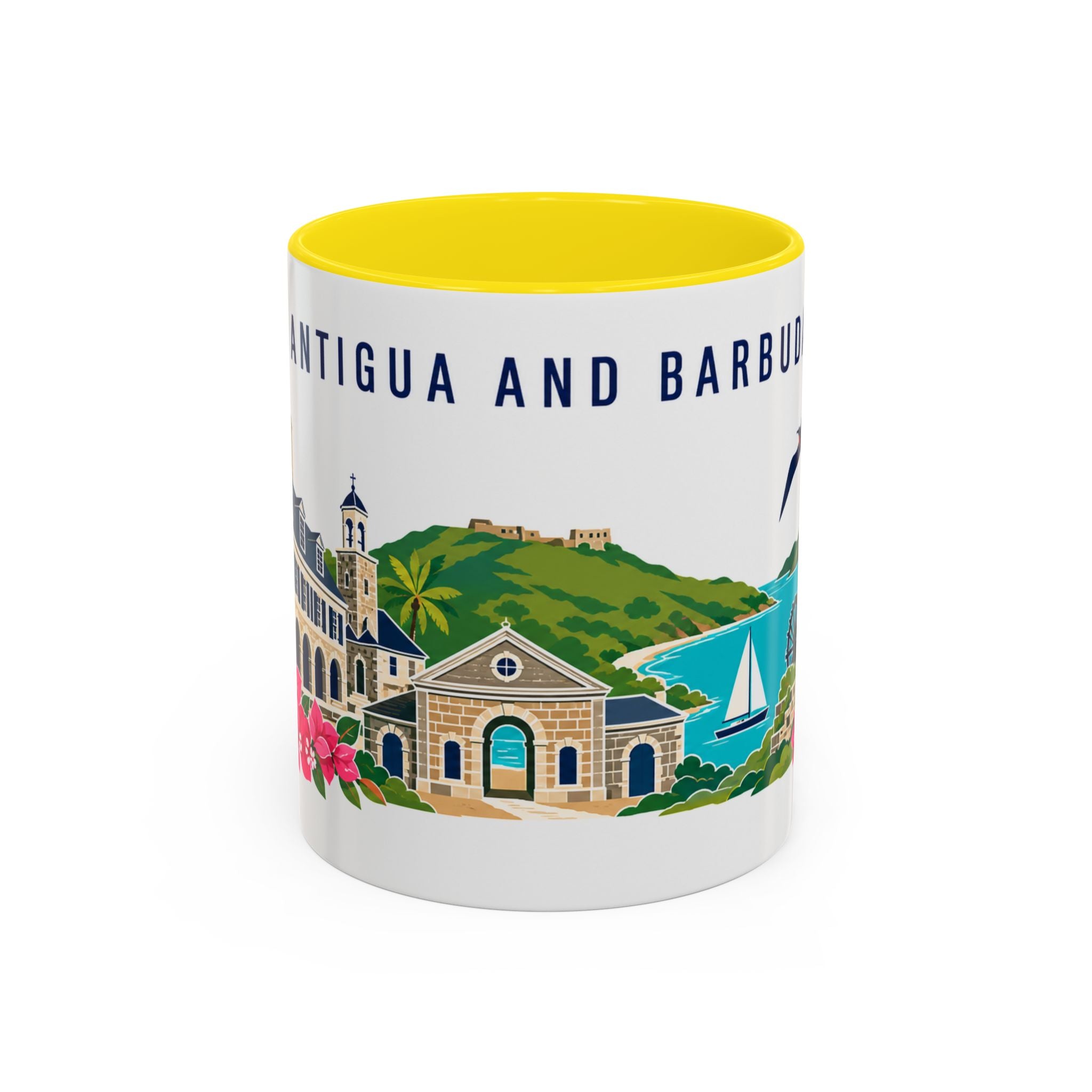 Antigua and Barbuda Coffee Mug | Travel Souvenir Accent Mug | Country Gift Ceramic Cup 11oz 15oz