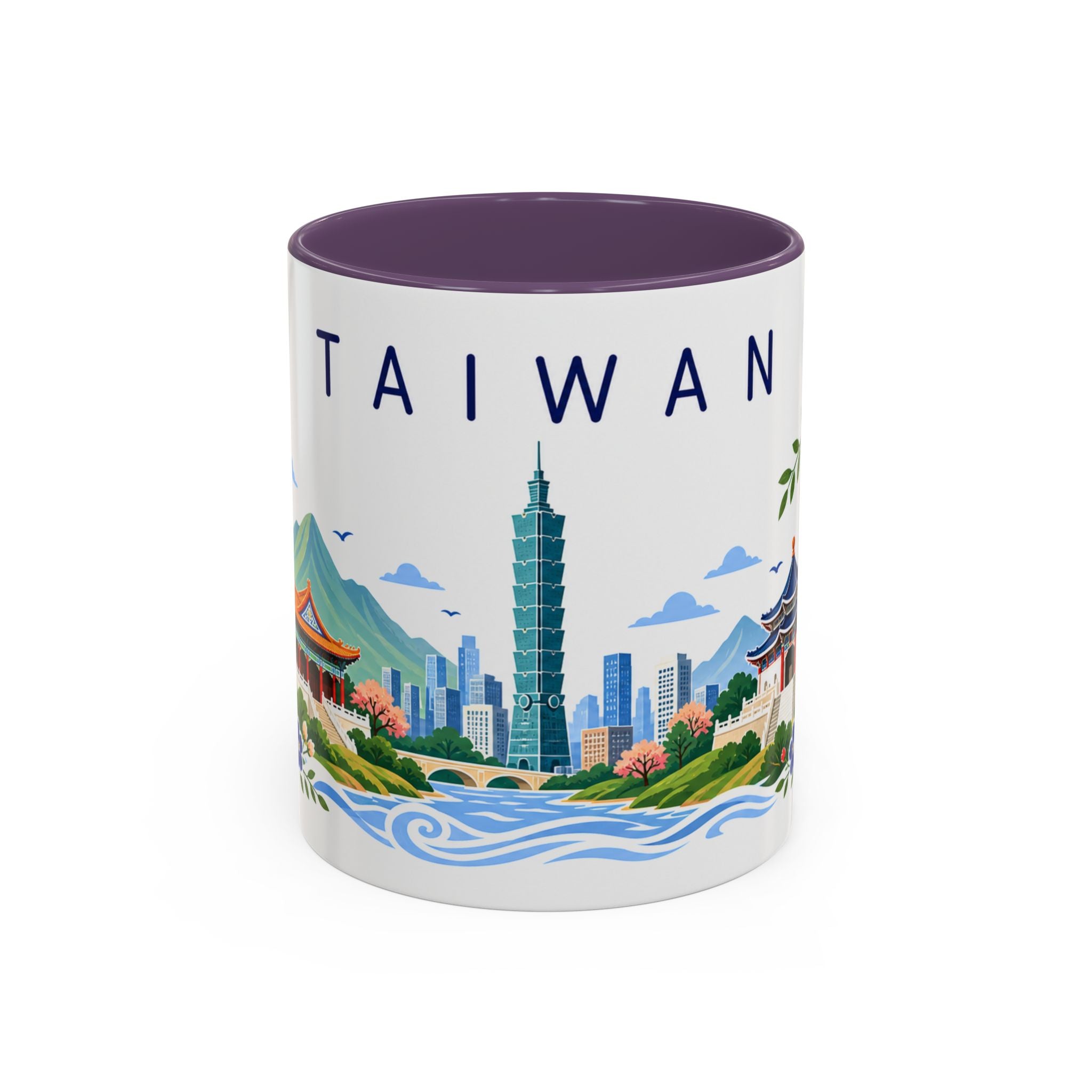 Taiwan Coffee Mug | Travel Souvenir Accent Mug | Place Gift Ceramic Cup 11oz 15oz