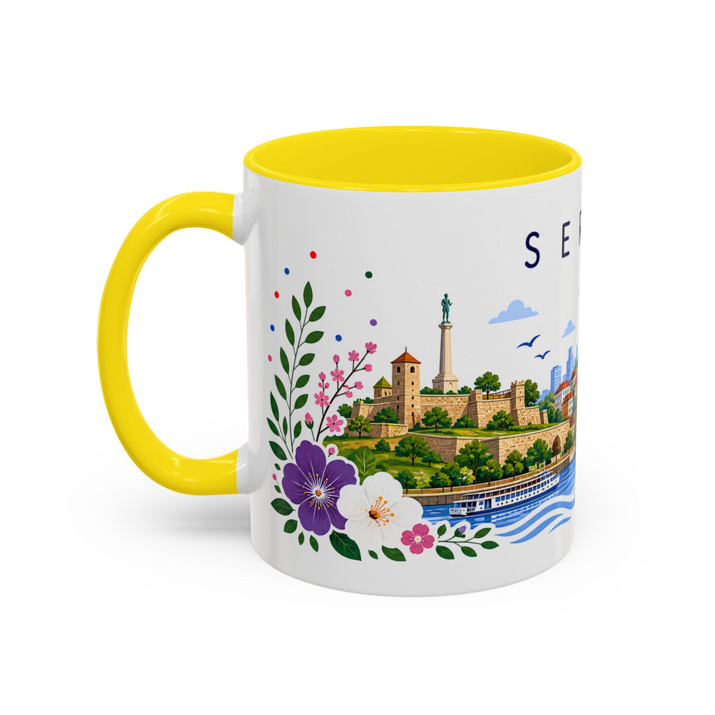 Serbia Coffee Mug | Travel Souvenir Accent Mug | Place Gift Ceramic Cup 11oz 15oz