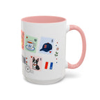 Boston Coffee Mug | Postage Stamp Collage Mug | Travel Souvenir Accent Cup 11oz 15oz