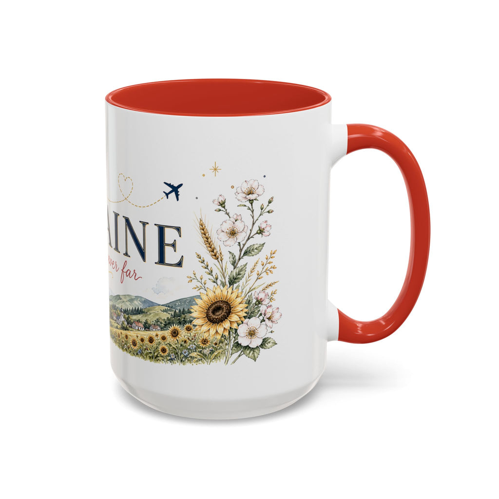Ukraine Home Country Mug | Moving Away Gift | Long Distance Friendship | 11 oz 15 oz Accent Mug