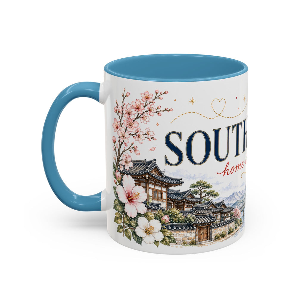 South Korea Home Country Mug | Moving Away Gift | Long Distance Friendship | 11 oz 15 oz Accent Mug