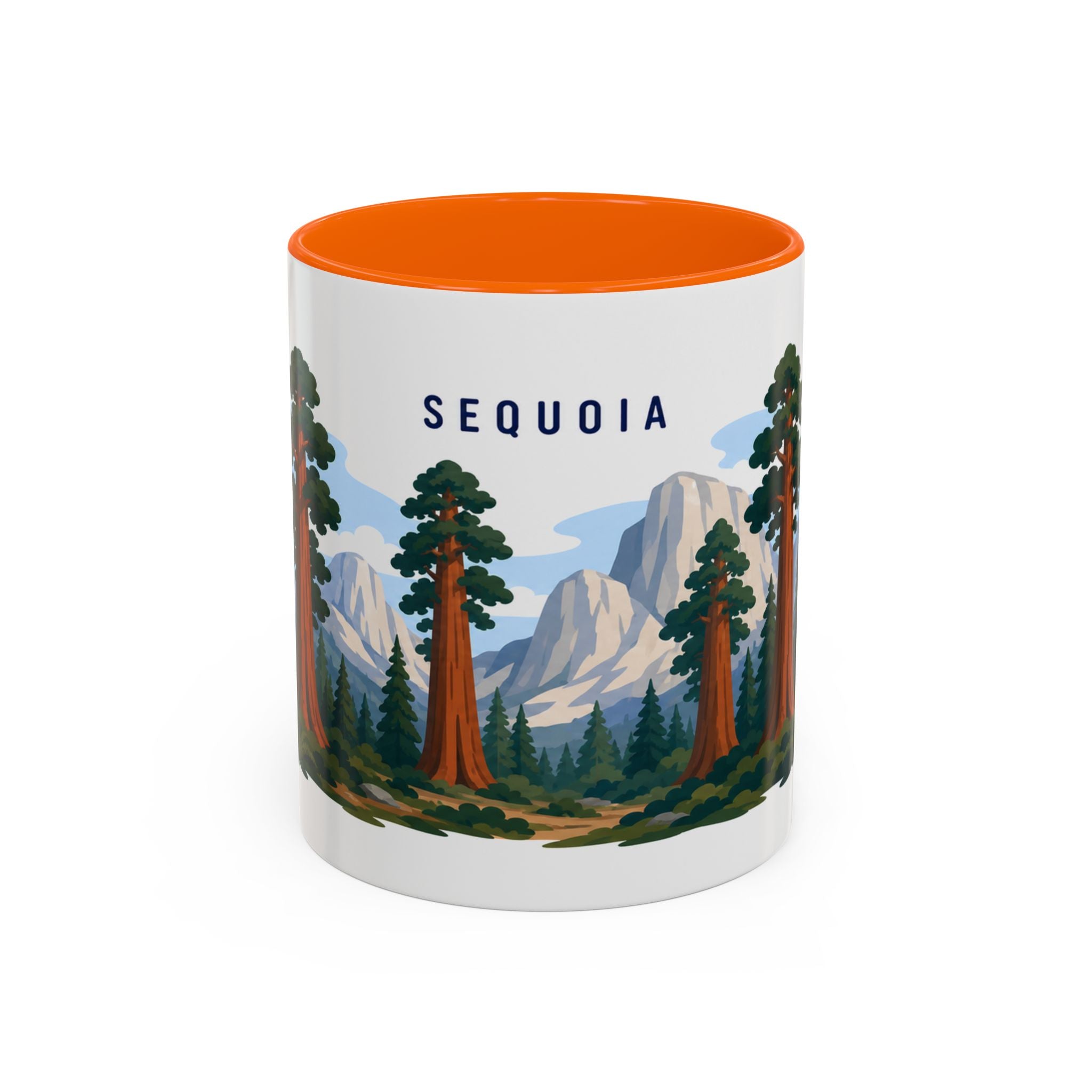 Sequoia National Park Coffee Mug | Solid Color Block Park Souvenir | 11oz 15oz Accent Mug