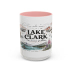 Lake Clark National Park Coffee Mug | Alaska Fly-in Wilderness Adventure Gift | Accent Color Ceramic 11oz 15oz