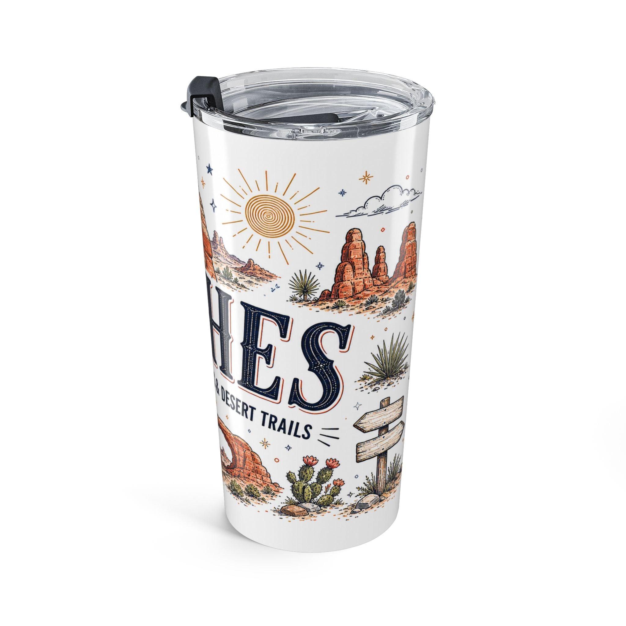 Arches National Park 20oz Tumbler | Utah Desert Hiking Gift | Insulated Stainless Steel Travel Cup