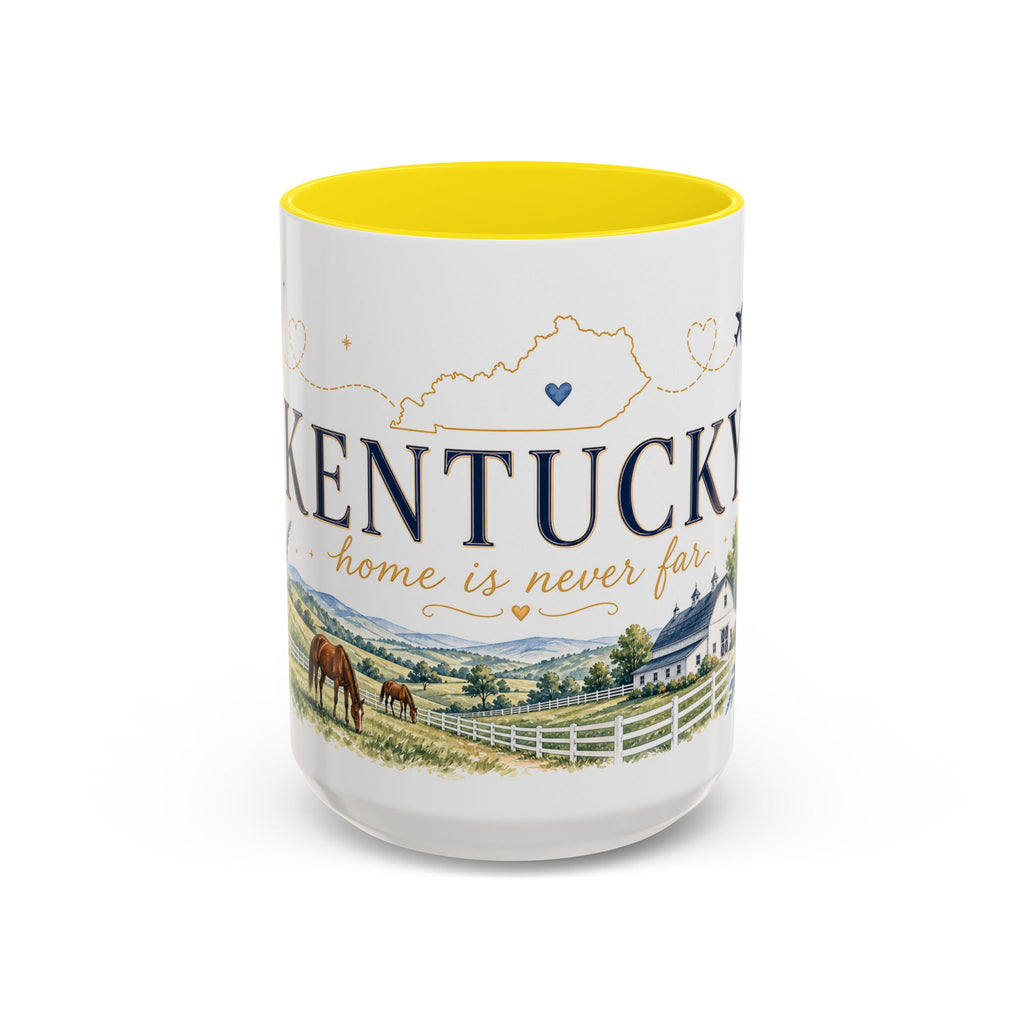 Kentucky Home State Mug | Moving Away Gift | Long Distance Friendship Coffee Cup | 11oz 15oz Accent Mug