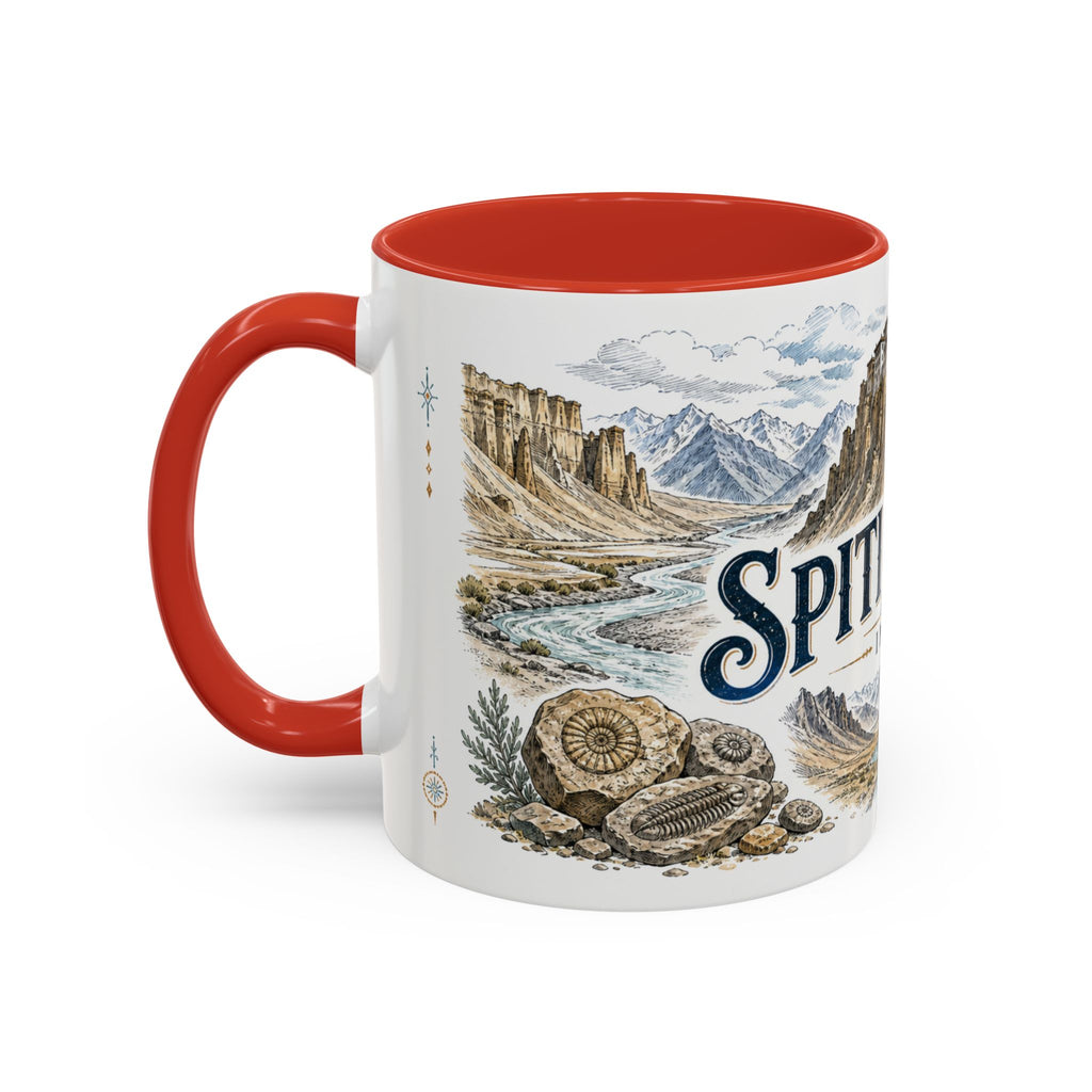 Spiti Valley Mug, India Travel Souvenir, Bucket List Gift, Accent Ceramic Coffee Mug 11oz 15oz