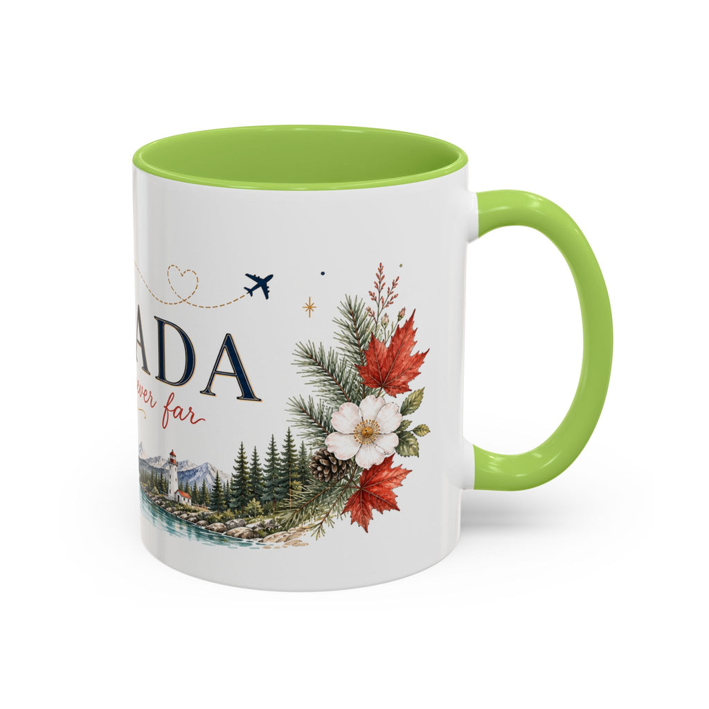 Canada Home Country Mug | Moving Away Gift | Long Distance Friendship | 11 oz 15 oz Accent Mug