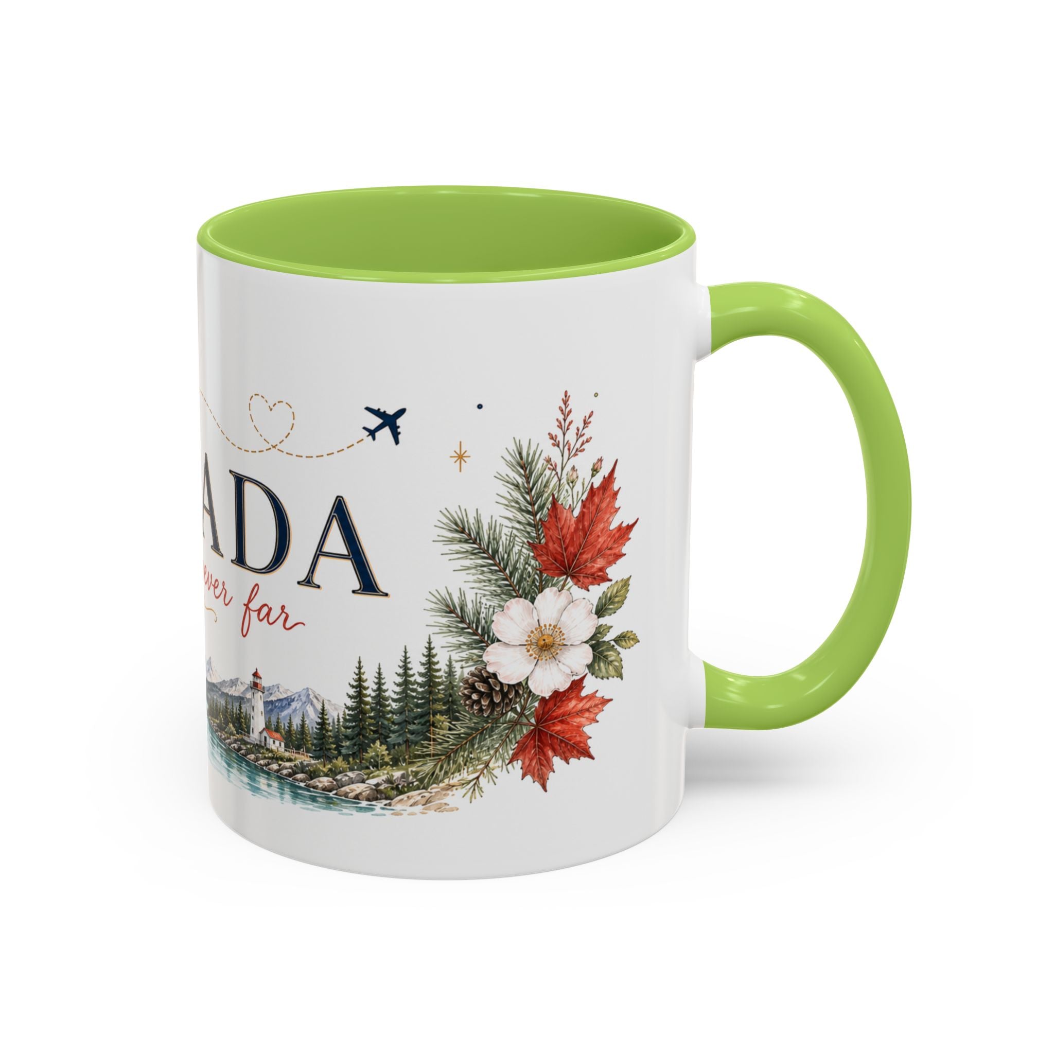 Canada Home Country Mug | Moving Away Gift | Long Distance Friendship | 11 oz 15 oz Accent Mug