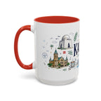 Karachi Coffee Mug | Pakistan Souvenir Travel Gift | Accent Color Ceramic 11oz 15oz