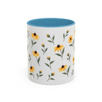 Maryland Black-eyed Susan Mug, State Flower Floral Coffee Cup, 11oz Botanical Gift