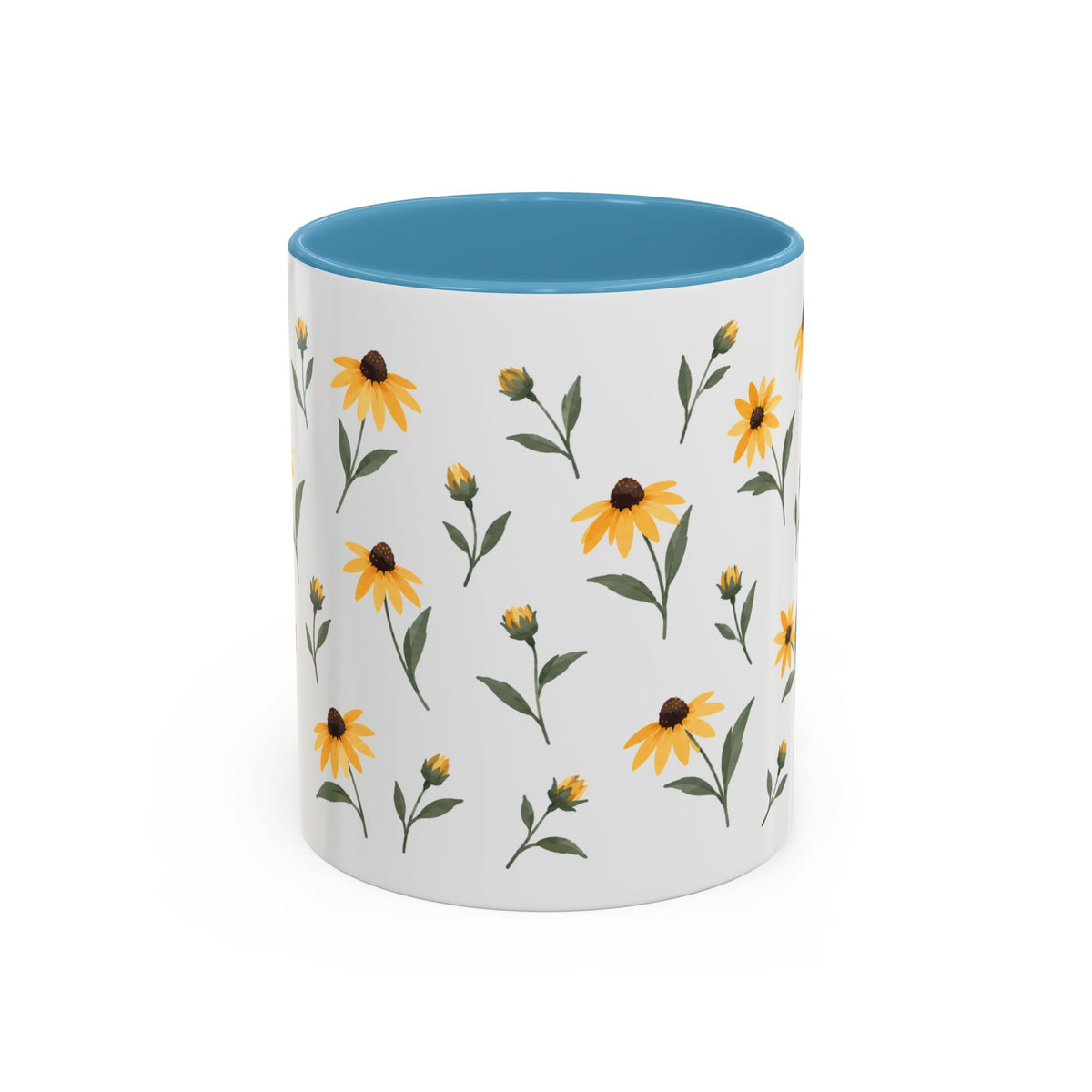 Maryland Black-eyed Susan Mug, State Flower Floral Coffee Cup, 11oz Botanical Gift