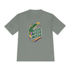 Australia Fan T-Shirt, Aussie Boomerang Design, Moisture Wicking Sport Tee