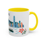 Hong Kong Coffee Mug | Hong Kong Travel Souvenir | Porcelain Decal City Gift | 11oz 15oz Accent Mug