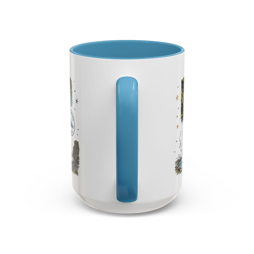 Iceland Ring Road Coffee Mug | Travel Destination Souvenir Gift | Accent Color Ceramic 11oz 15oz