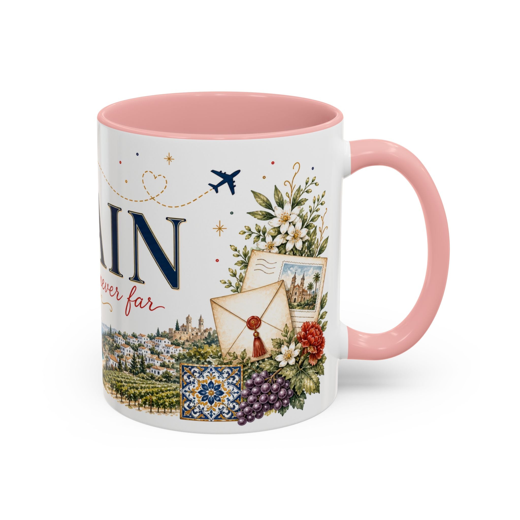 Spain Home Country Mug | Moving Away Gift | Long Distance Friendship | 11 oz 15 oz Accent Mug
