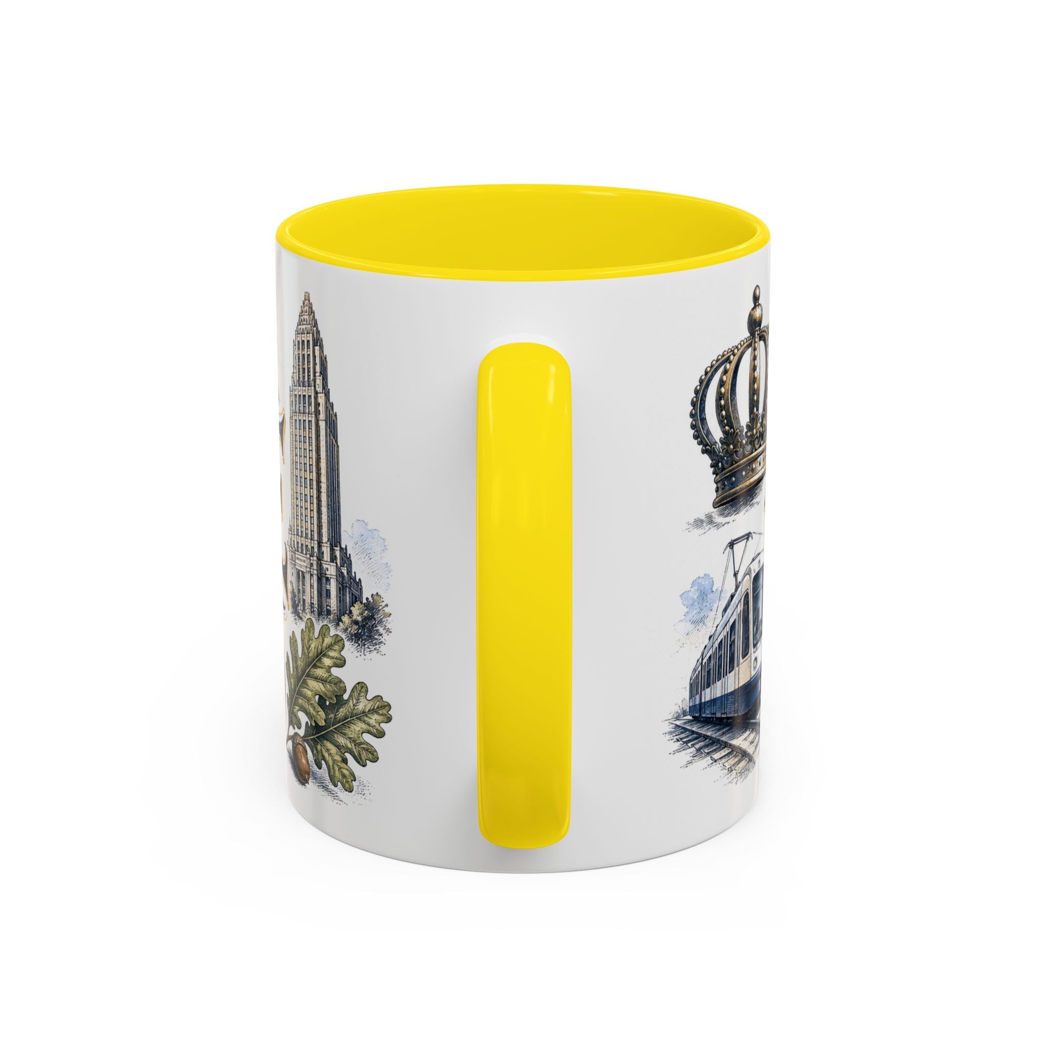 Charlotte Coffee Mug | United States Travel Souvenir | Vintage Illustrated City Gift | 11 oz 15 oz Accent Mug