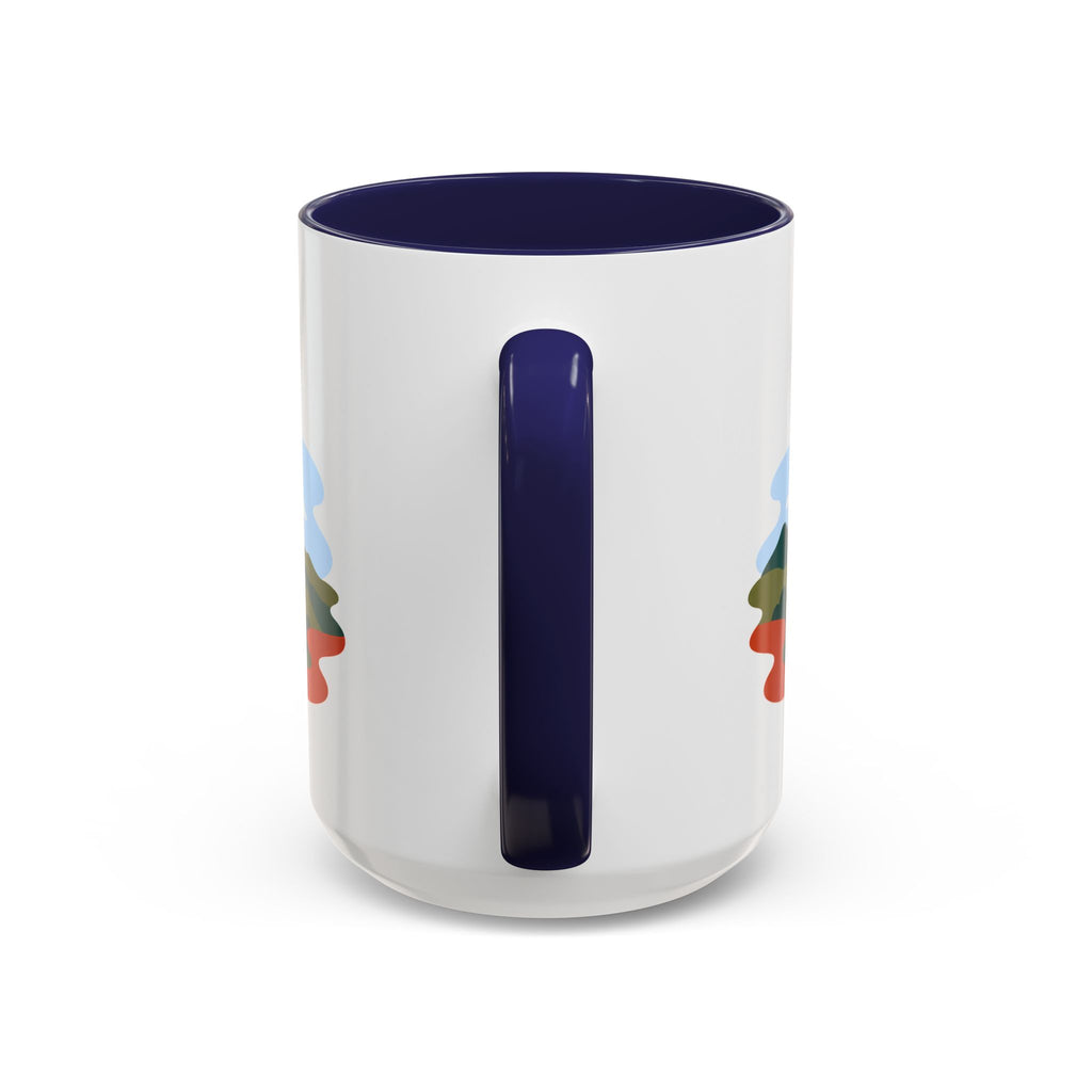 Torres del Paine Coffee Mug | Travel Destination Souvenir Gift | Accent Color Ceramic 11oz 15oz