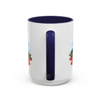 Torres del Paine Coffee Mug | Travel Destination Souvenir Gift | Accent Color Ceramic 11oz 15oz