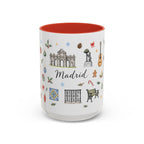 Madrid Christmas Mug | Watercolor City Souvenir, Travel Memories, Ceramic Coffee Cup