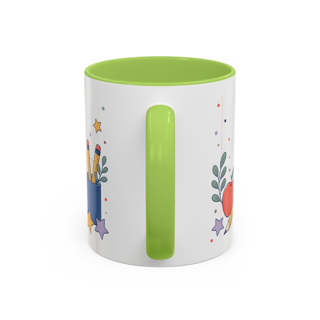 Personalized Teacher Mug | Custom Name Notebook Coffee Cup | Back to School Gift 11oz 15oz