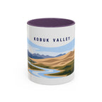 Kobuk Valley National Park Coffee Mug | Solid Color Block Park Souvenir | 11oz 15oz Accent Mug