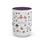 San Francisco Christmas Mug | Watercolor City Souvenir | Ceramic Coffee Cup