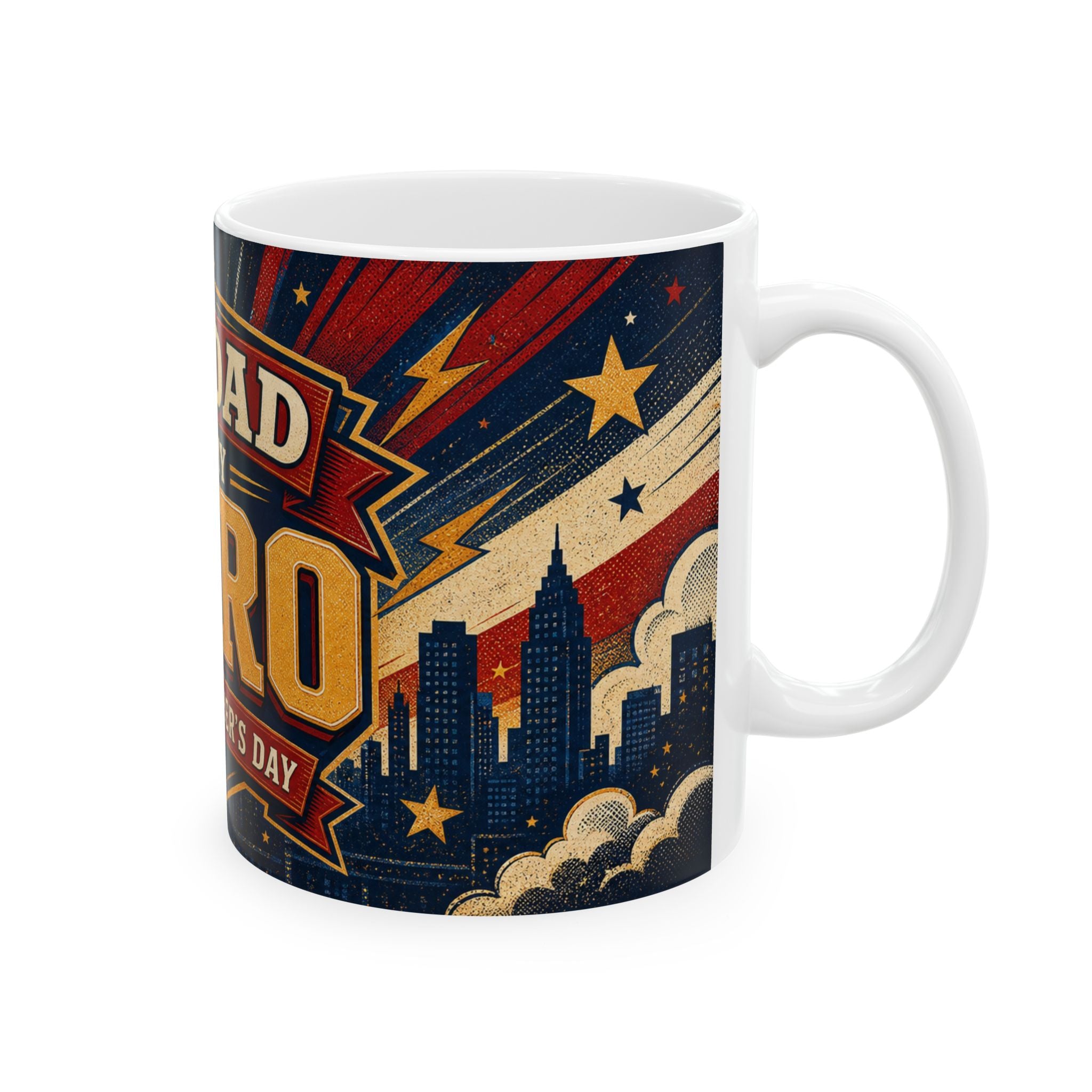 My Dad Is My Hero Father's Day Coffee Mug | Dad Gift | Ceramic 11oz 15oz Cup
