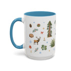Redwood National Park Christmas Mug | Watercolor Travel Souvenir | Holiday Gift | Accent Ceramic Coffee Cup 11oz 15oz