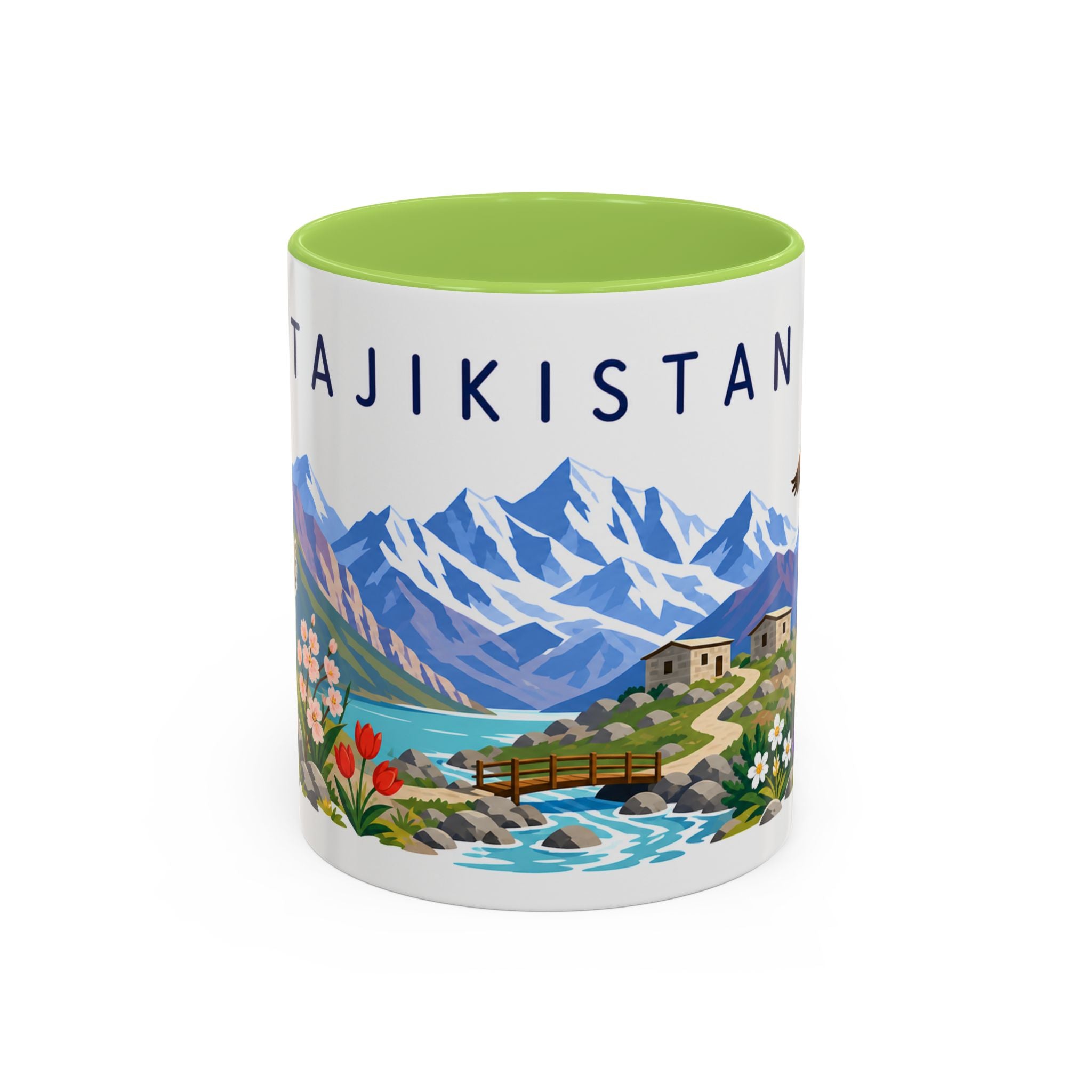 Tajikistan Coffee Mug | Travel Souvenir Accent Mug | Country Gift Ceramic Cup 11oz 15oz
