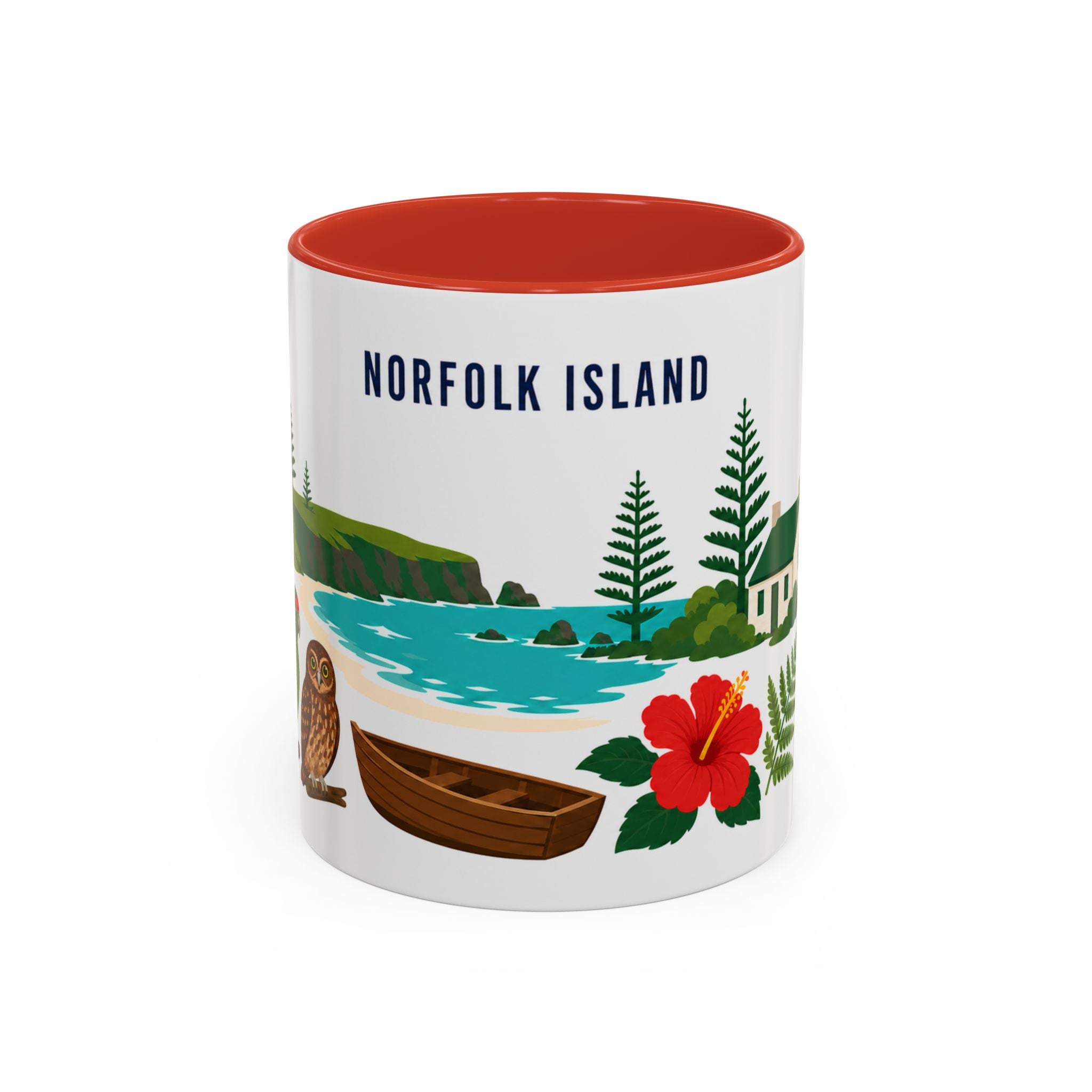 Norfolk Island Coffee Mug | Travel Souvenir Accent Mug | Country Gift Ceramic Cup 11oz 15oz