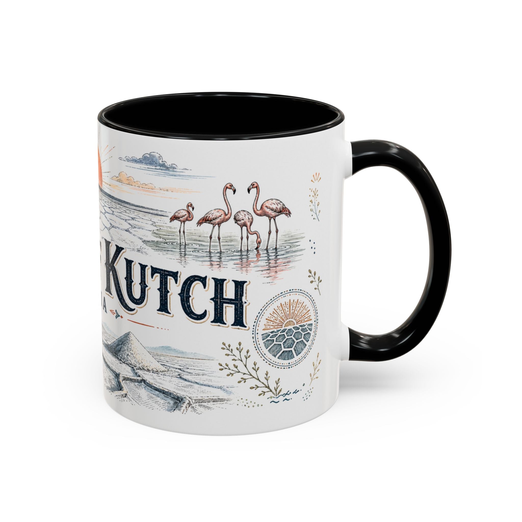 Rann of Kutch Mug, India Travel Souvenir, Bucket List Gift, Accent Ceramic Coffee Mug 11oz 15oz