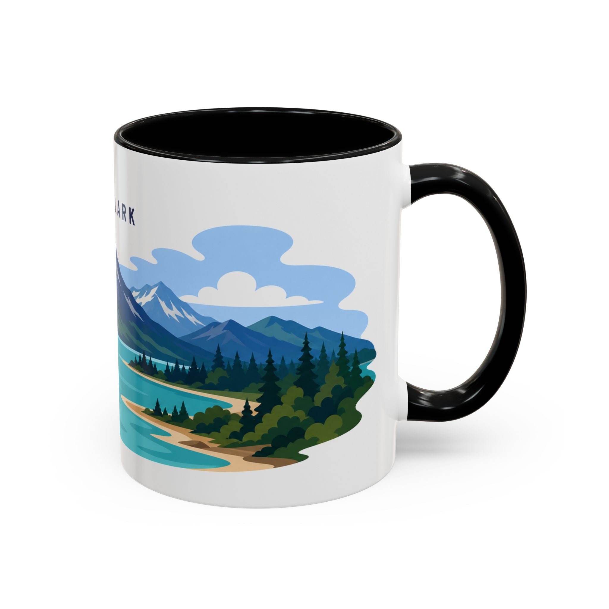 Lake Clark National Park Coffee Mug | Solid Color Block Park Souvenir | 11oz 15oz Accent Mug