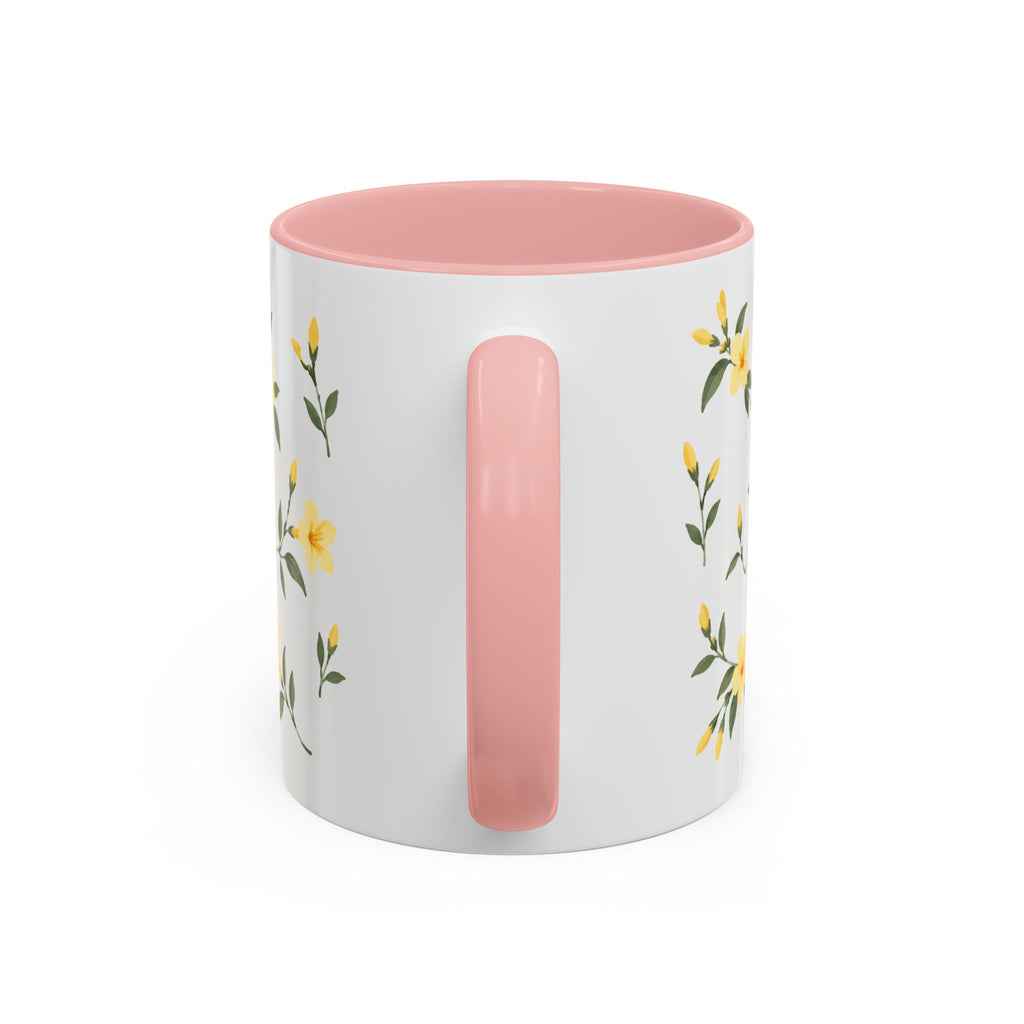 South Carolina Yellow Jessamine Mug, State Flower Floral Coffee Cup, 11oz Botanical Gift
