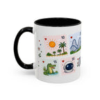 Orlando Coffee Mug | Postage Stamp Collage Mug | Travel Souvenir Accent Cup 11oz 15oz