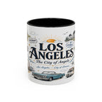 Los Angeles Coffee Mug | California Souvenir City Gift | Accent Color Ceramic 11oz 15oz