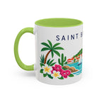 Saint Barthélemy Coffee Mug | Travel Souvenir Accent Mug | Country Gift Ceramic Cup 11oz 15oz