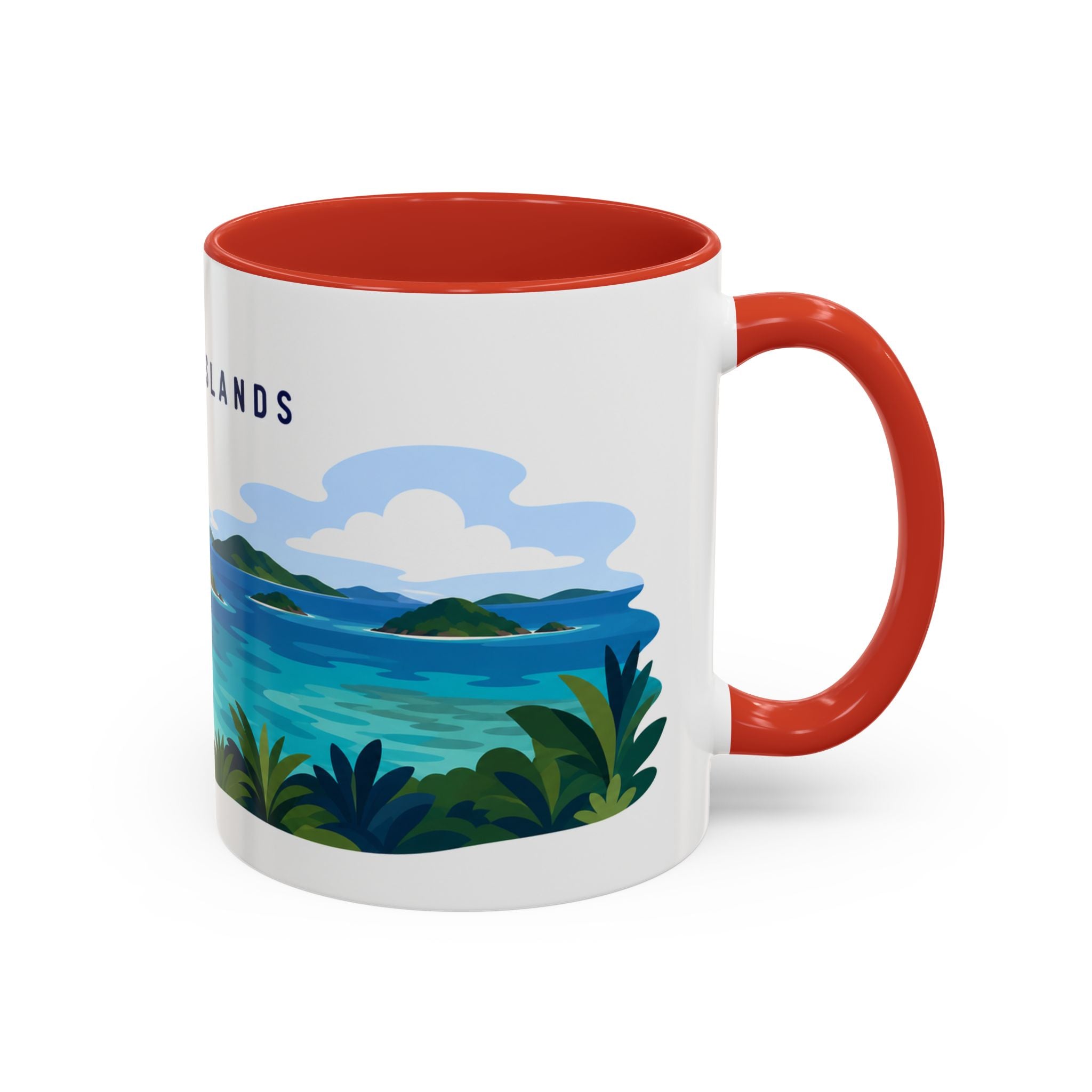 Virgin Islands National Park Coffee Mug | Solid Color Block Park Souvenir | 11oz 15oz Accent Mug