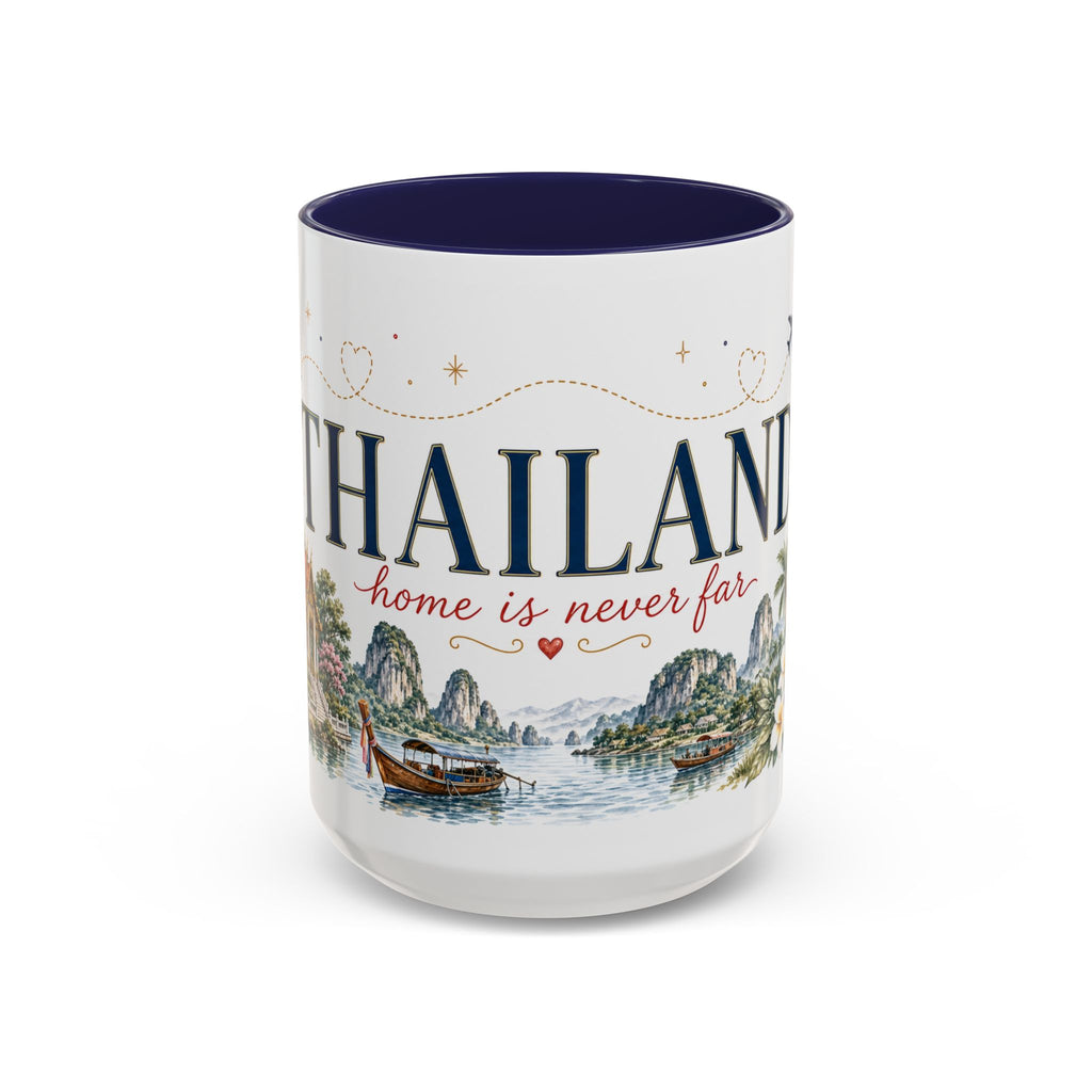 Thailand Home Country Mug | Moving Away Gift | Long Distance Friendship | 11 oz 15 oz Accent Mug