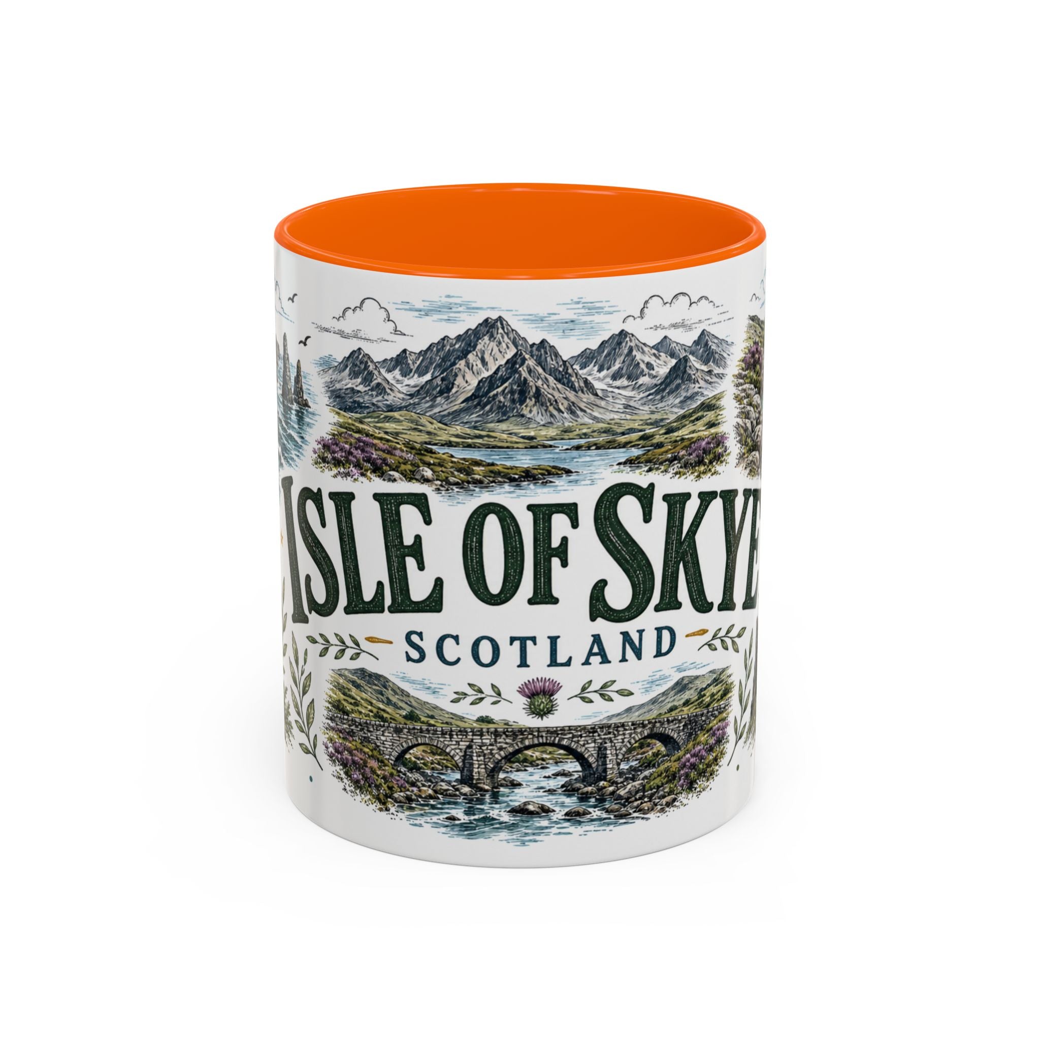 Isle of Skye Mug, Scotland Travel Souvenir, Bucket List Gift, Accent Ceramic Coffee Mug 11oz 15oz