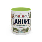 Lahore Coffee Mug | Pakistan Souvenir Travel Gift | Accent Color Ceramic 11oz 15oz