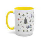 Amsterdam Christmas Watercolor Mug | Festive City Souvenir Coffee Cup