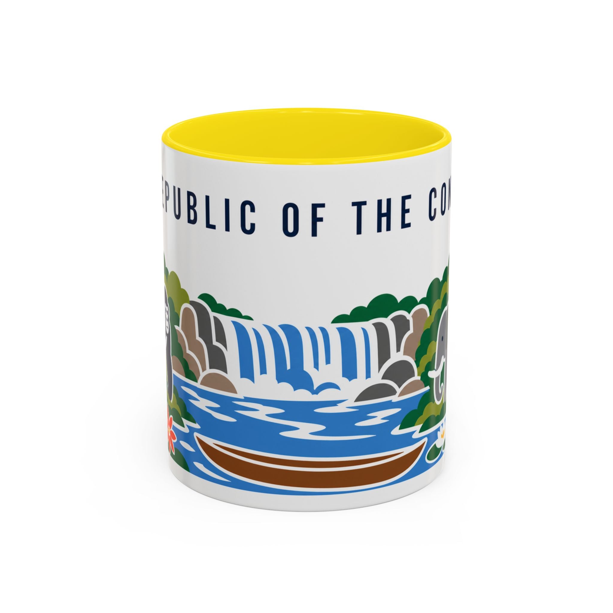 Republic of the Congo Coffee Mug | Travel Souvenir Accent Mug | Country Gift Ceramic Cup 11oz 15oz