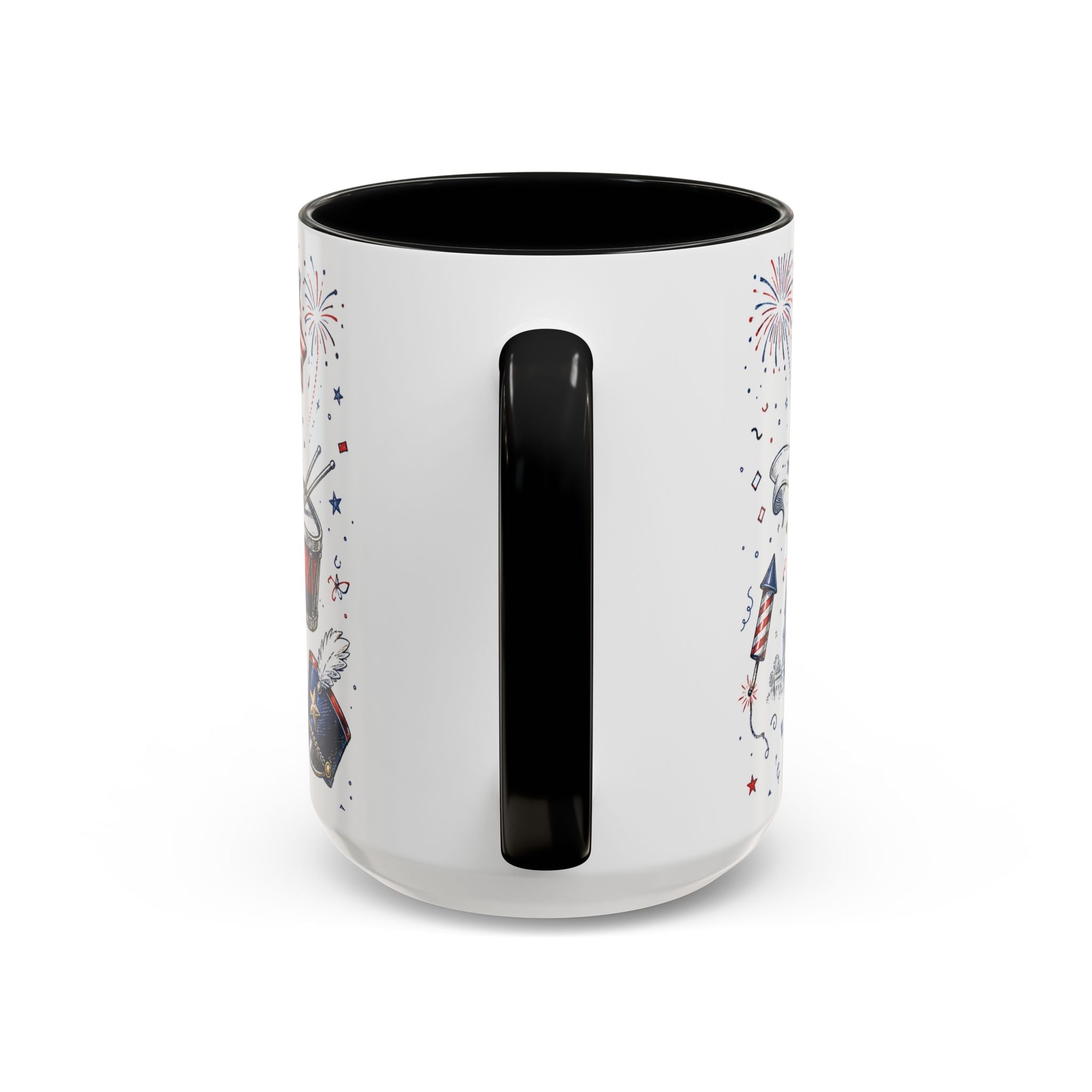Stars and Stripes Forever Coffee Mug | Patriotic 4th of July Gift | Accent Color Ceramic 11oz 15oz