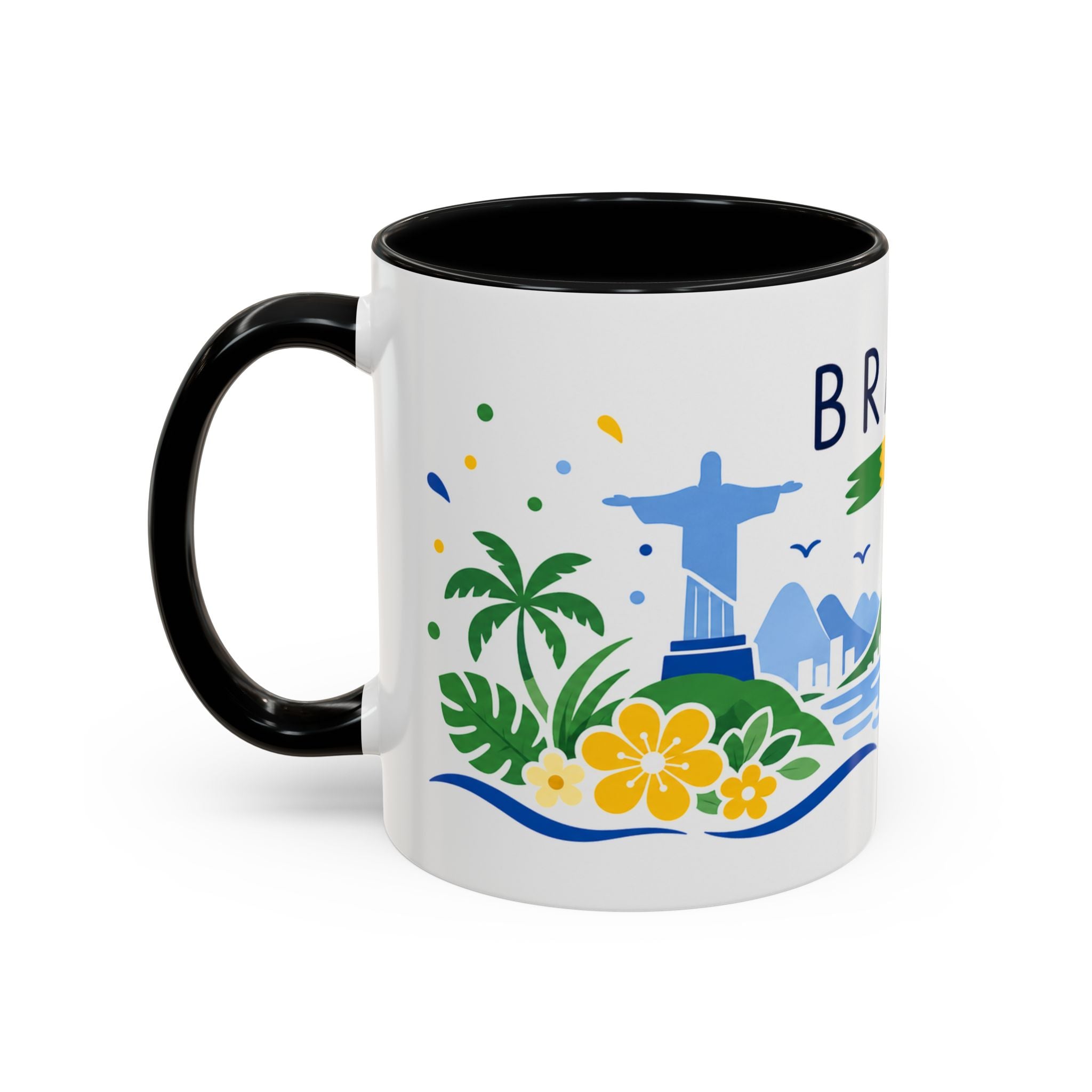Brazil Coffee Mug | Travel Souvenir Accent Mug | Country Gift Ceramic Cup 11oz 15oz