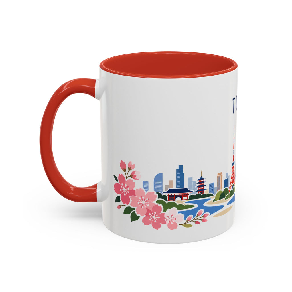 Tokyo Coffee Mug | Japan Travel Souvenir | Porcelain Decal City Gift | 11oz 15oz Accent Mug
