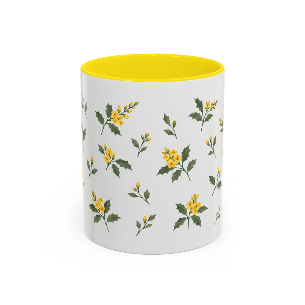 Oregon Oregon Grape Mug, State Flower Floral Coffee Cup, 11oz Botanical Gift